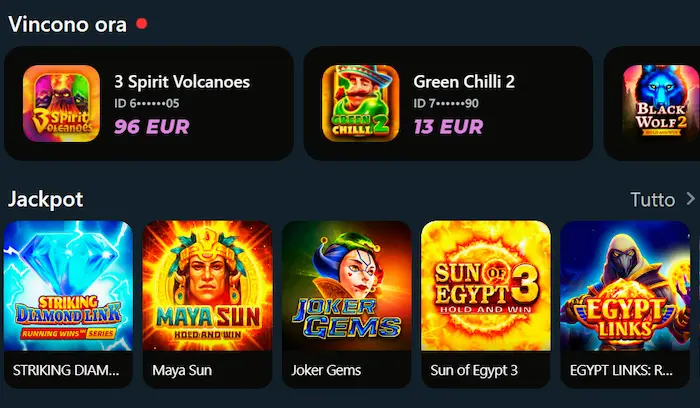 RoyalSea Casino giochi